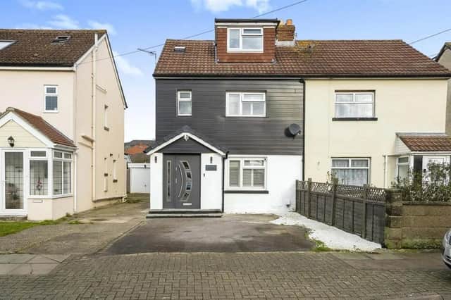 This four bed semi-detached house in Second Avenue, Farlington is on sale for £500,000. It is listed on Zoopla by Fox & Sons - Portsmouth