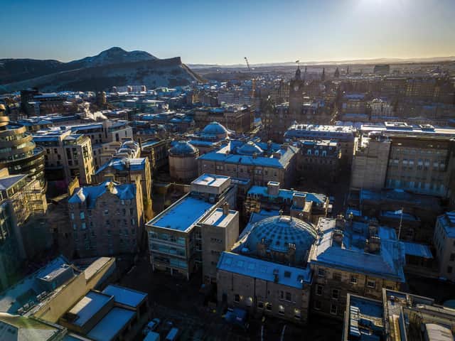 The Dunard Centre, Edinburgh's first purpose-built concert hall for a century, is being created behind an historic Royal Bank of Scotland building on St Andrew Square.