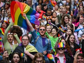People take part in the Pride Glasgow festival in June last year (Picture: Jeff J Mitchell/Getty Images)