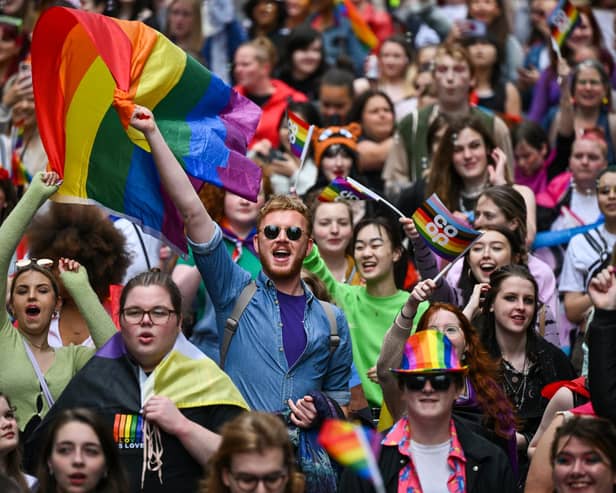 People take part in the Pride Glasgow festival in June last year (Picture: Jeff J Mitchell/Getty Images)