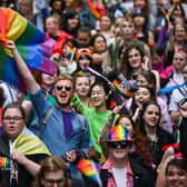 People take part in the Pride Glasgow festival in June last year (Picture: Jeff J Mitchell/Getty Images)