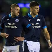 Finn Russell and Cameron Redpath combined well for Scotland against Argentina recently and will link up at Bath next season. (Photo by Ross MacDonald / SNS Group)