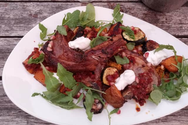 The exquisite lamb cutlets served at The Alma Inn