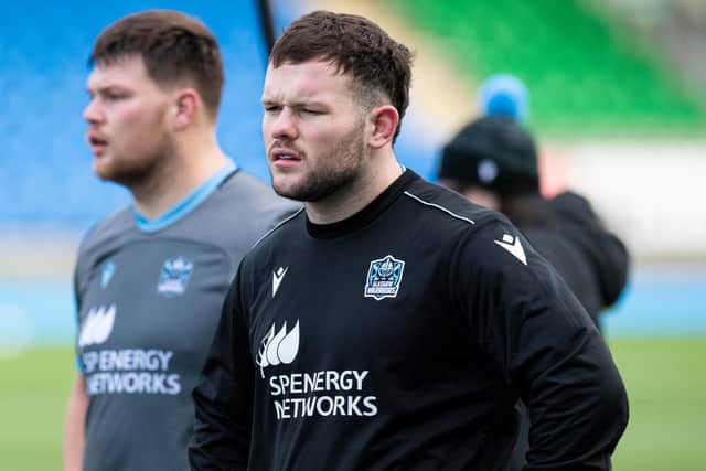 Ewan Ashman during a Glasgow Warriors training session at Scotstoun. He has been recalled by Sale Sharks. (Photo by Ross MacDonald / SNS Group)