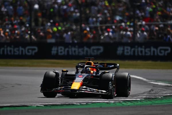 Max Verstappen takes his Red Bull Racing RB19 on track during practice ahead of the 2023 F1 British Grand Prix at Silverstone. (Photo by Dan Mullan/Getty Images)