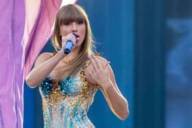 Taylor Swift during her first Edinburgh Eras Tour show at Murrayfield Stadium in 2024. 
