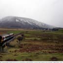 A ScotRail train at Achnasheen on a remote moorland section of the line in 2002. Picture: Ken Towner/Evening Standard/Shutterstock.