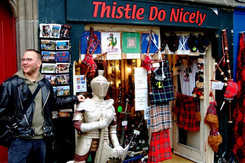 We hope thistle bring you a chuckle! This tourist shop can be found in the heart of Scotland's capital city, Edinburgh, and they chose well with it since the thistle is Scotland's national flower.