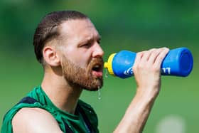Martin Boyle played for Hibs against Blackpool.