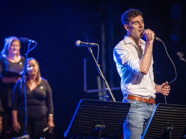Alasdair Whyte performs on stage during the Our Language, Our Music Concert