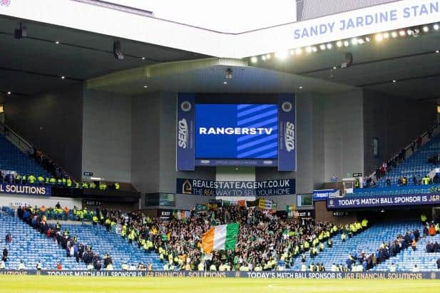 Celtic took a 700-strong allocation to Ibrox after each team's away fans were locked out of the previous two Old Firm derbies.  (Photo by Craig Williamson / SNS Group)