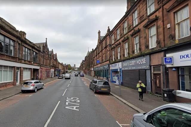 The victim had his jaw broken after he was attacked by two men in John Finnie Street, Kilmarnock, near to the street's junction with Grange Place.