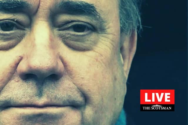 Former First Minister Alex Salmond gives evidence to Scottish Parliament.