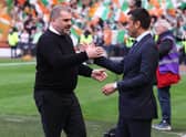 Celtic boss Ange Postecoglou and Rangers manager Giovanni van Bronckhorst will likely contest the Scottish Premiership title. (Photo by Alan Harvey / SNS Group)