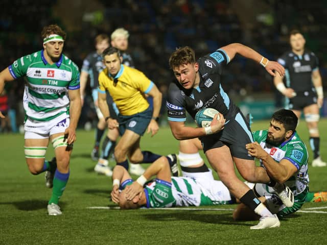 Glasgow Warriors' Ollie Smith impressed in the win over Benetton and has been called into the Scotland squad. (Photo by Craig Williamson / SNS Group)