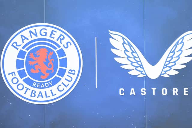 Castore are the kit supplies of Rangers. Picture: SNS