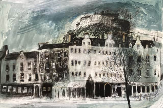 Winter Evening Walk, Edinburgh, by Jane Askey