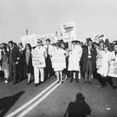 Protesters against the Vietnam War march in Washington, DC, in October 1967 (Picture: Hulton Archive/Getty Images)