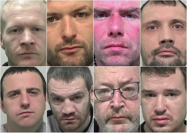 Just some of the criminals from the Sunderland area who have recently received jail terms.