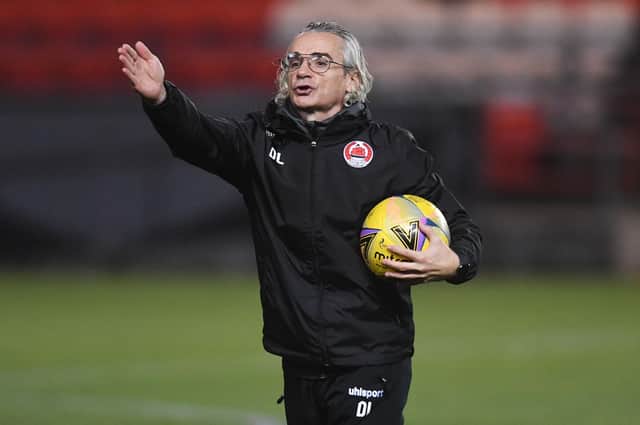 Danny Lennon adopts the professorial look for his job managing Clyde and, even in his 50s, still occasionally playing for them
