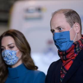 William and Kate arrived in Edinburgh on 7 December to visit Scottish Ambulance Service staff (PA Media)