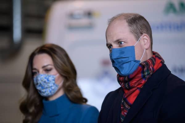 William and Kate arrived in Edinburgh on 7 December to visit Scottish Ambulance Service staff (PA Media)