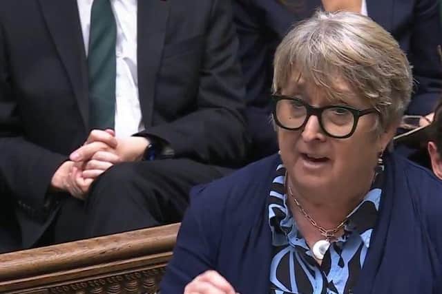Christine speaking at Westminster
