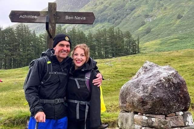 Trevor has since made the summit of Ben Nevis - along with Courtney