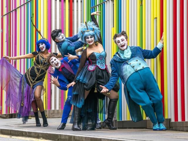The cast of A Comedy of Operas get into character ahead of their Edinburgh Festival Fringe show at the Pleasance at EICC. Picture: Jane Barlow/PA Wire