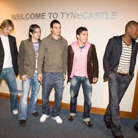 Juho Makela, Mirsad Beslija, Chris Hackett, Bruno Aguiar and Jose Goncalves were part of an infamous unveiling at Hearts in 2006. Picture: SNS