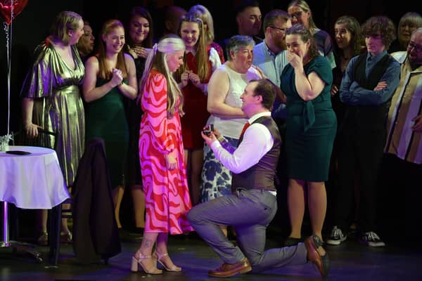 A scene from a dress rehearsal of Sunshine On Leith at Larbert Musical Theatre (Picture: Michael Gillen)