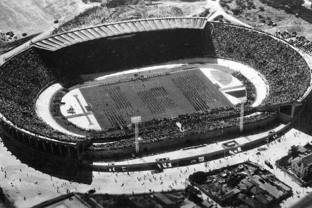 The old José Alvalade Stadium where the Falkirk boys played opened in 1956 and was Sporting's home ground until 2003,. Pic: Contributed