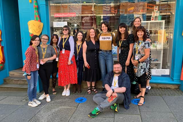 Fleabag creator and star Phoebe Waller-Bridge, the first ever president of Edinburgh Festival Fringe Society, stopped by to visit staff during her recent visit to the Scottish capital to see performances
