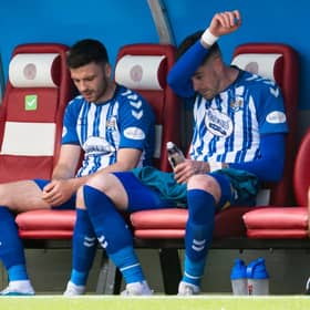 Kilmarnock defeated Hamilton but face a play-off with Dundee to secure their Premiership place. Picture: SNS