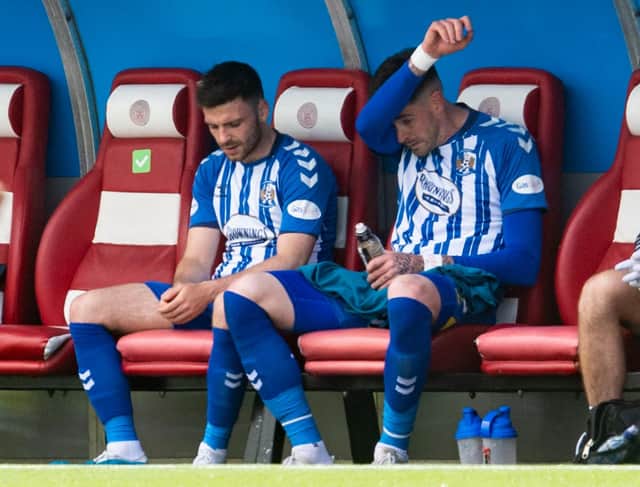 Kilmarnock defeated Hamilton but face a play-off with Dundee to secure their Premiership place. Picture: SNS