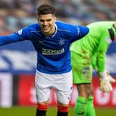 Rangers attacking midfielder Ianis Hagi returned from his period of Covid self-isolation to play a key role in the Premier Sports Cup quarter-fina win over Livingston at Ibrox on Wednesday night. (Photo by Craig Williamson / SNS Group)