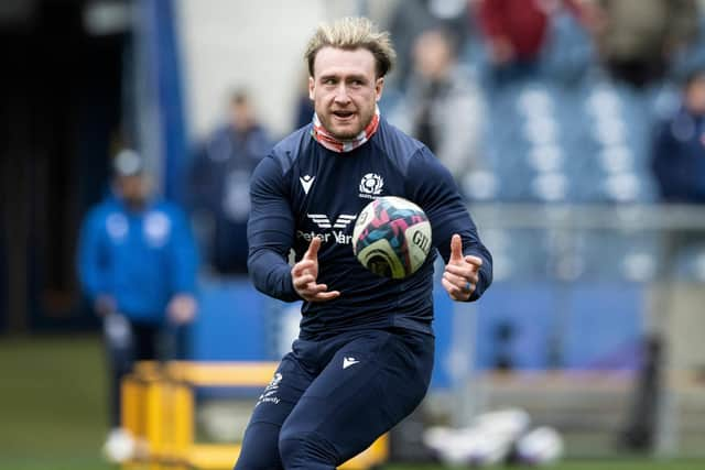 Stuart Hogg will win his 100th Scotland cap on Sunday.  (Photo by Craig Williamson / SNS Group)