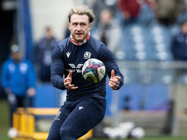 Stuart Hogg will win his 100th Scotland cap on Sunday.  (Photo by Craig Williamson / SNS Group)