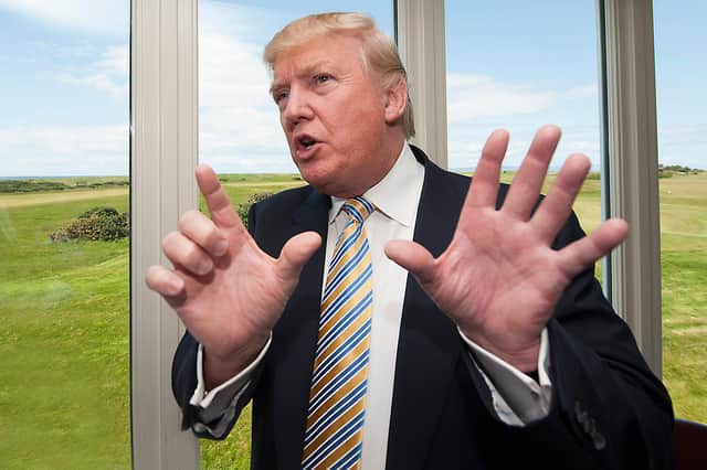 Donald Trump acquired his Turnberry resort in a £35m cash deal, part of a major cash spending spree. Picture: John Devlin