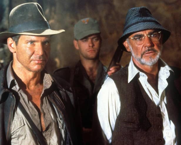 Harrison Ford and Sean Connery in Indiana Jones and the Last Crusade.
