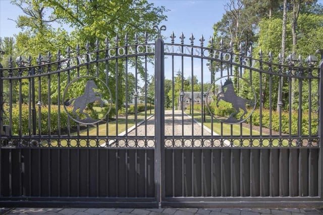 Entrance gates.
