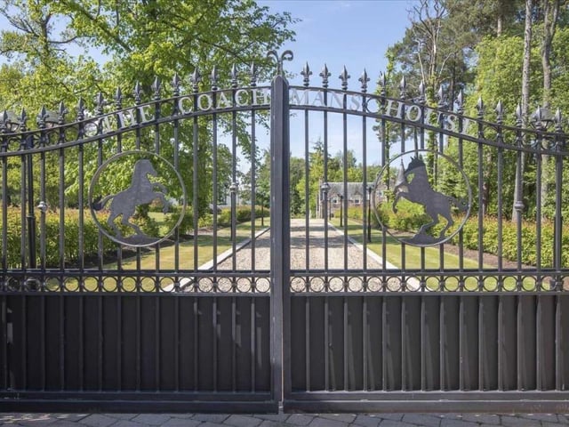 Entrance gates.