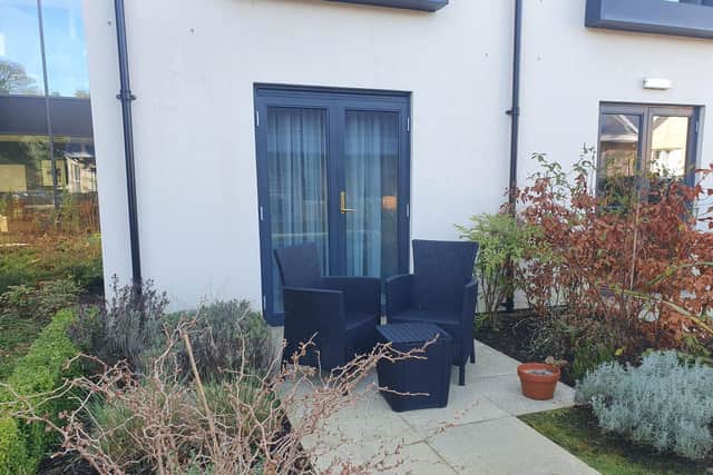 Select rooms have a personal seating area around the courtyard space. Pic: Rachael Davies