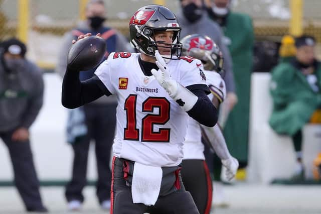 Tom Brady is heading to the Super Bowl for the first time in Tampa Bay Buccaneers colours and his 10th appearance of his 20-year career. (Pic: Getty Images)