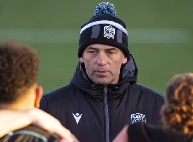 Glasgow Warriors head coach Franco Smith during a training session at Scotstoun Stadium this week. (Photo by Ross MacDonald / SNS Group)