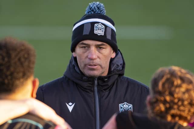 Glasgow Warriors head coach Franco Smith during a training session at Scotstoun Stadium this week. (Photo by Ross MacDonald / SNS Group)