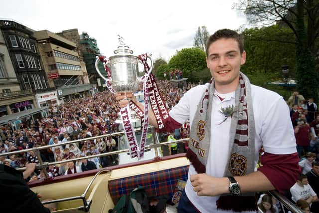 Gordon won the Scottish Cup with Hearts back in 2006.
