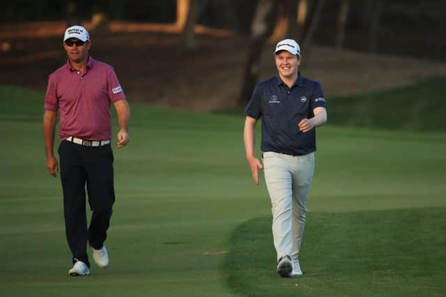 Bob MacIntyre has been on European captain Padraig Harrington's Ryder Cup rardar since they played in the same group in the Abu Dhabi HSBC Championship in January. Picture: Andrew Redington/Getty Images.