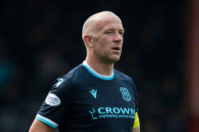 Charlie Adam leads Dundee to Tynecastle this weekend.