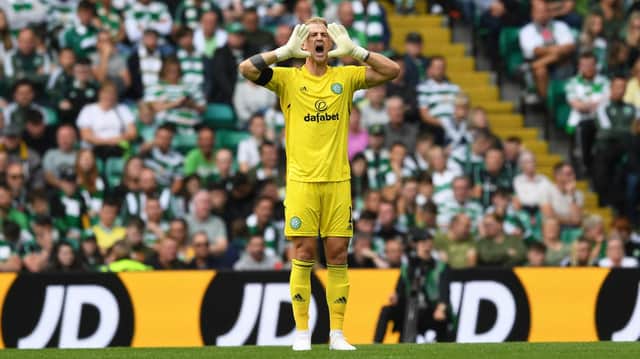 Celtic's Joe Hart isn't shouting from the rooftops about returning to the Champions League when the draw won't be made until Thursday and the first group game is two-and-a-half weeks away. (Photo by Craig Foy / SNS Group)